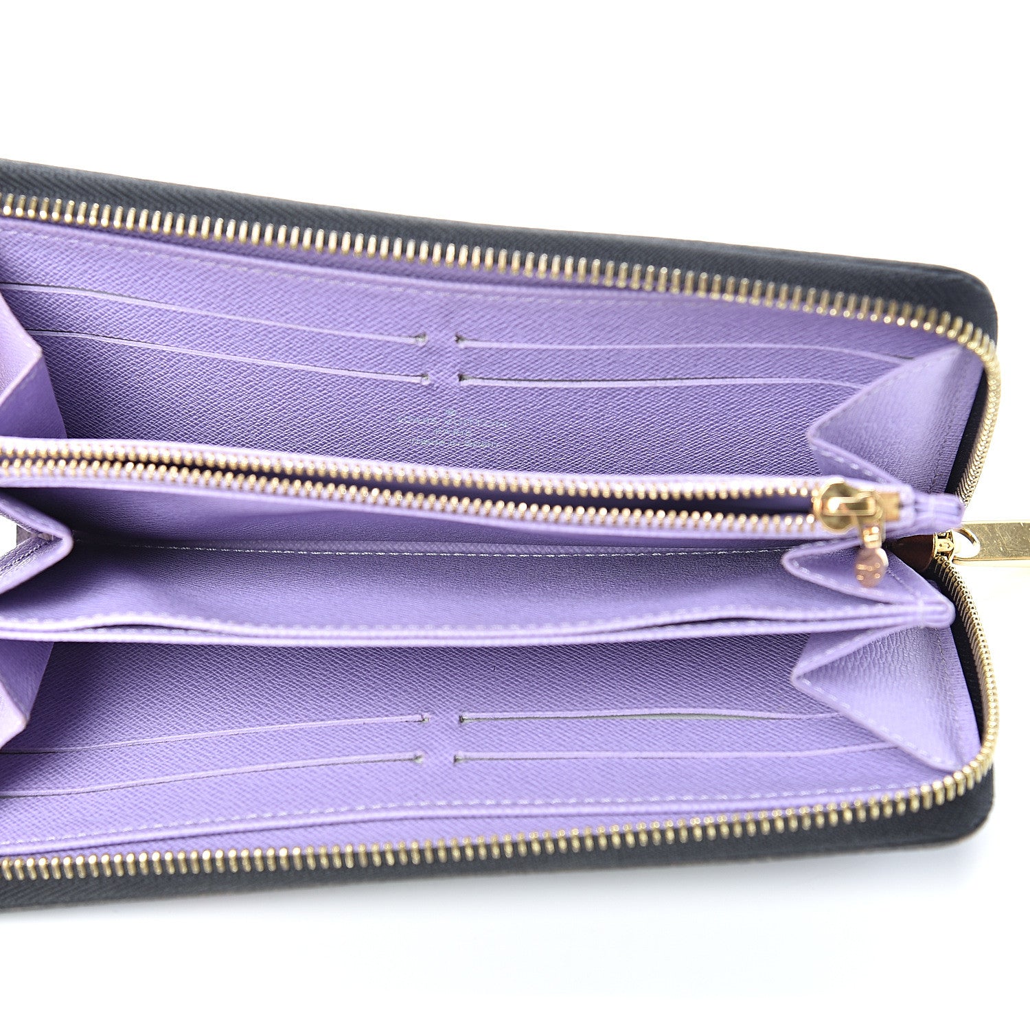 Louis Vuitton Monogram Multicolor Zippy Wallet Black Violet 4 of 7