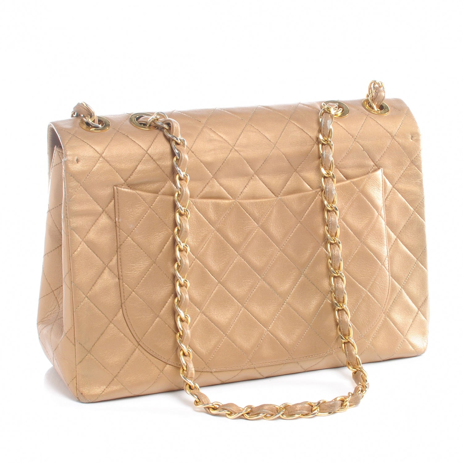 Chanel Lambskin XL Jumbo Flap Gold 3 of 8