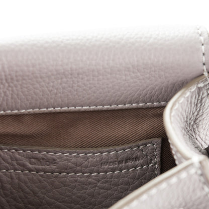 Chloe Calfskin Mini Marcie Round Crossbody Bag Cashmere Grey 6 of 8
