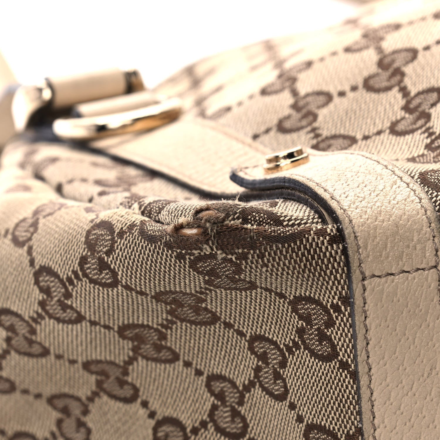 Gucci Monogram Medium Abbey Shoulder Bag Off White 10 of 14