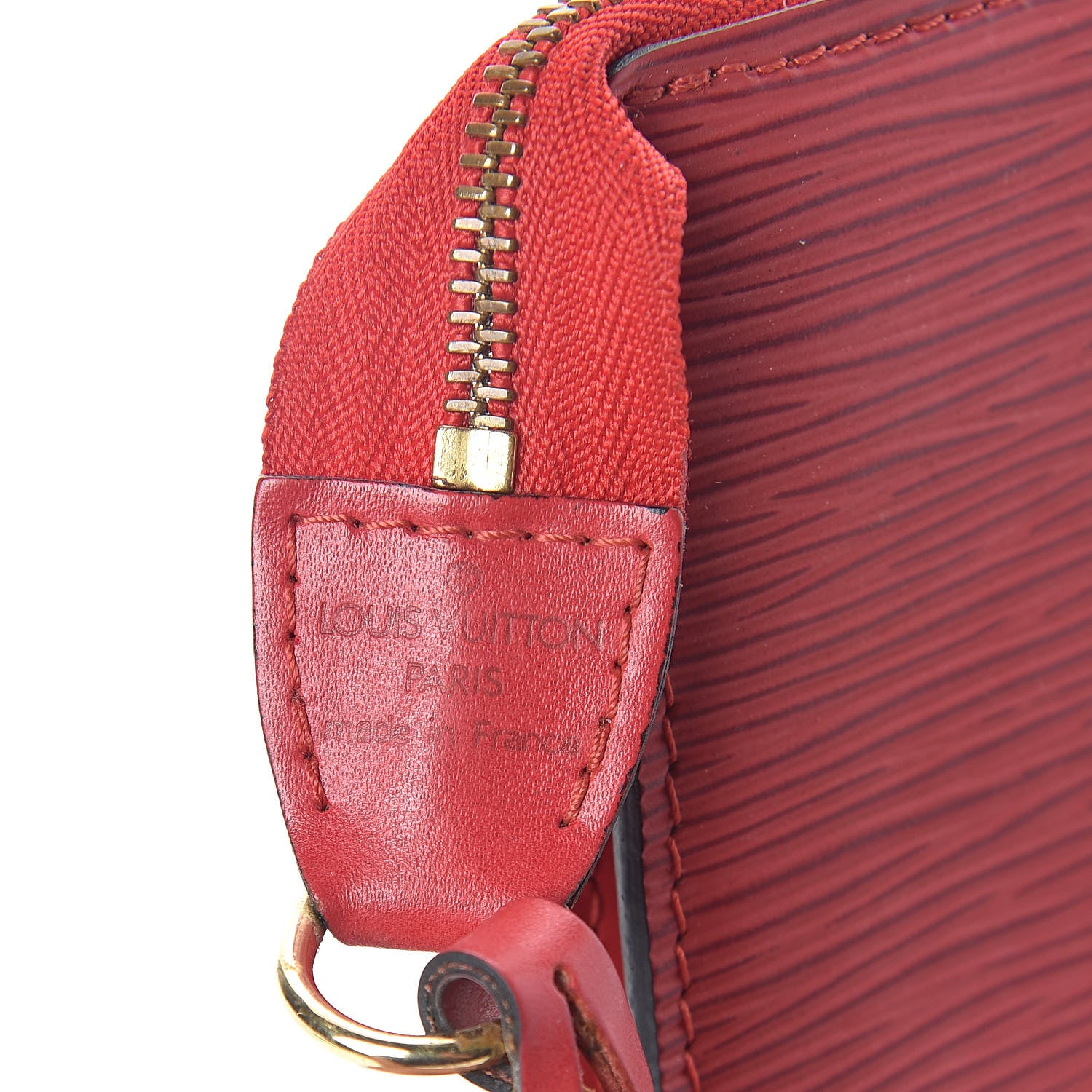 Louis Vuitton Epi Pochette Accessories 24 Castillan Red 5 of 10