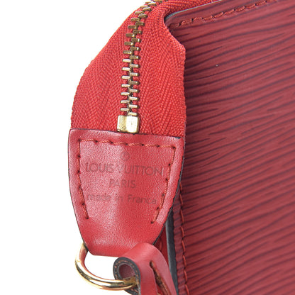 Louis Vuitton Epi Pochette Accessories 24 Castillan Red 5 of 10
