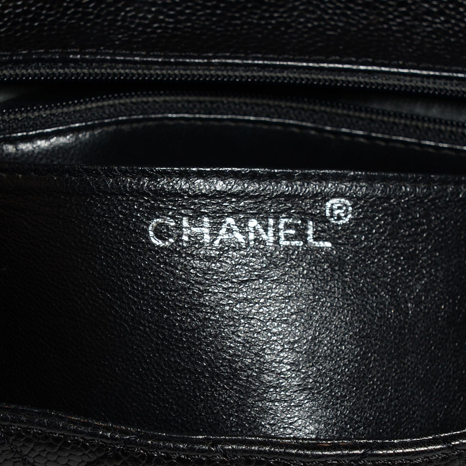 Chanel Caviar Quilted Jumbo Kelly Flap Black 6 of 8