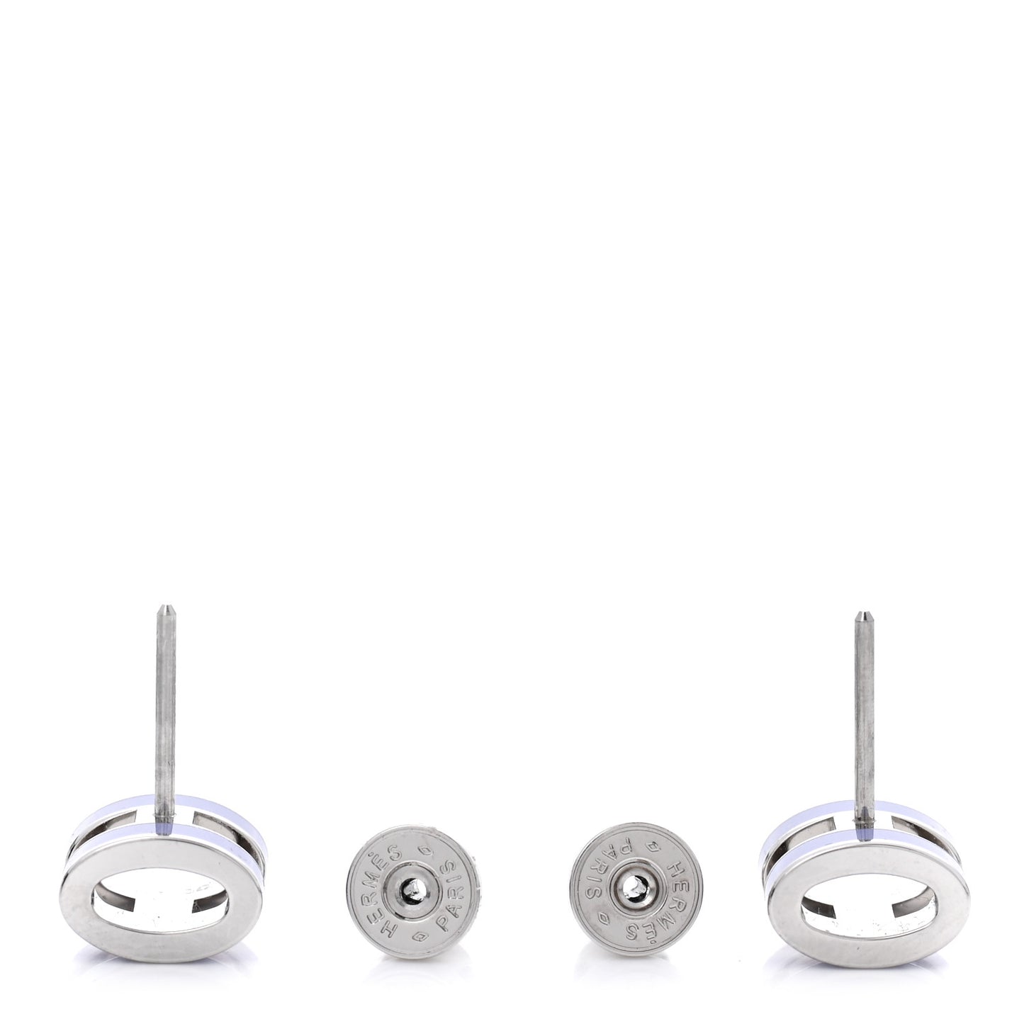 Palladium Lacquered Pop H Earrings Ultraviolet