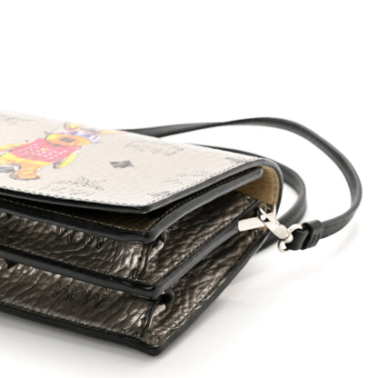 MCM Metallic Visetos Mini Rabbit Crossbody Bag Silver 9 of 9