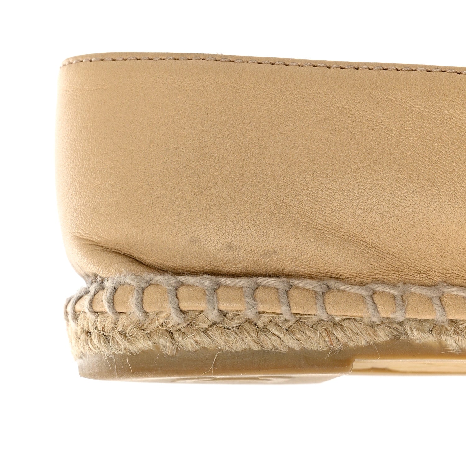 Chanel Lambskin CC Espadrilles 38 Beige Black 11 of 11