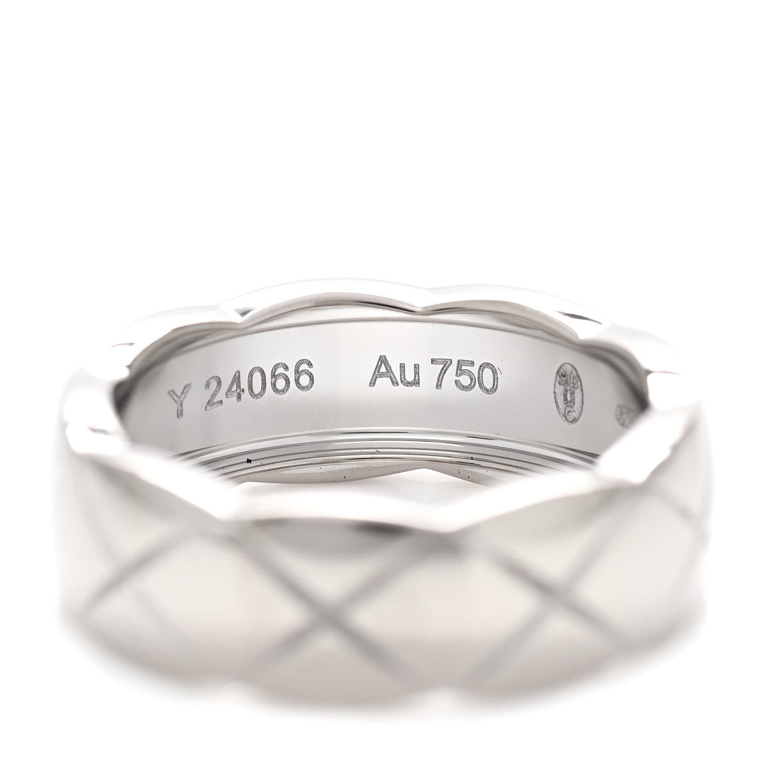 Chanel 18K White Gold Small Coco Crush Ring 51 5.75 5 of 7