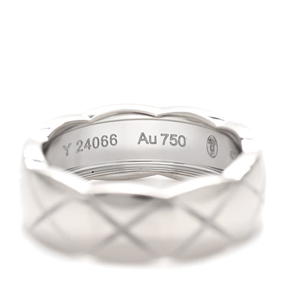 Chanel 18K White Gold Small Coco Crush Ring 51 5.75 5 of 7