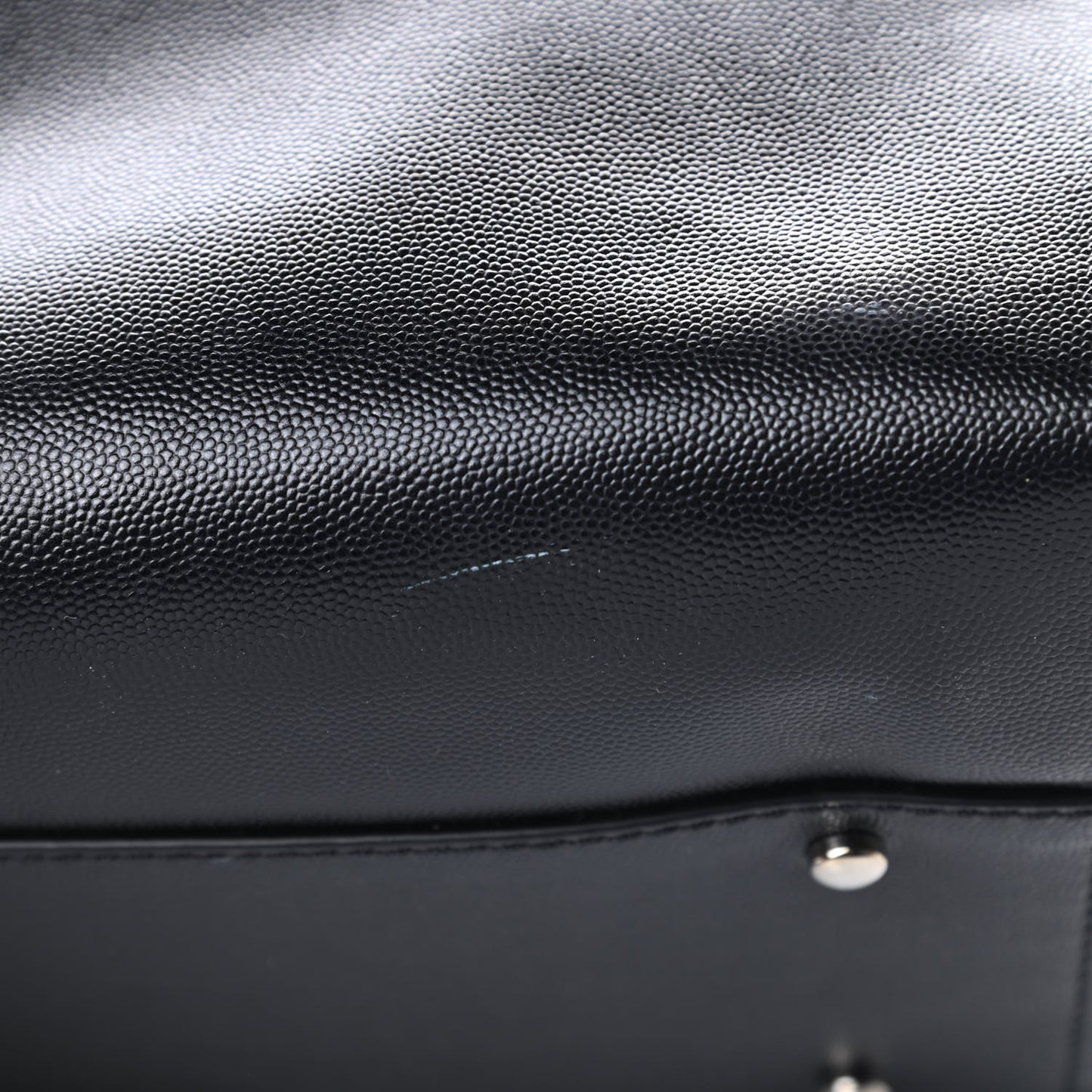 Caviar Medium Studded Deauville Tote Black