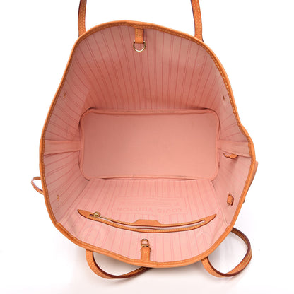 Louis Vuitton Damier Azur Neo Neverfull MM Rose Ballerine 5 of 17