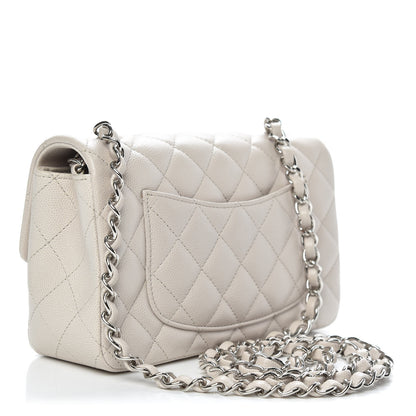 Chanel Caviar Quilted Mini Rectangular Flap Ivory 3 of 10