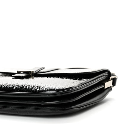 Saint Laurent Patent Embossed Small Le Monogramme Satchel Black 9 of 9