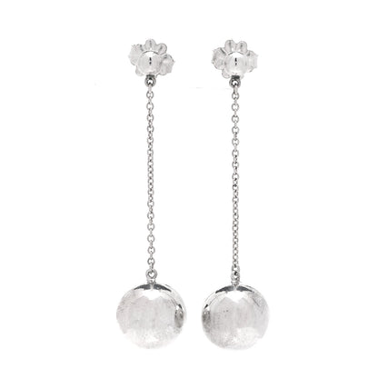 Tiffany Sterling Silver 10mm HardWear Ball Drop Earrings 1 of 3