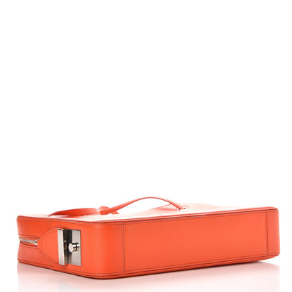 Celine Nappa Side Lock Dragonne Shoulder Bag Bright Orange 4 of 12