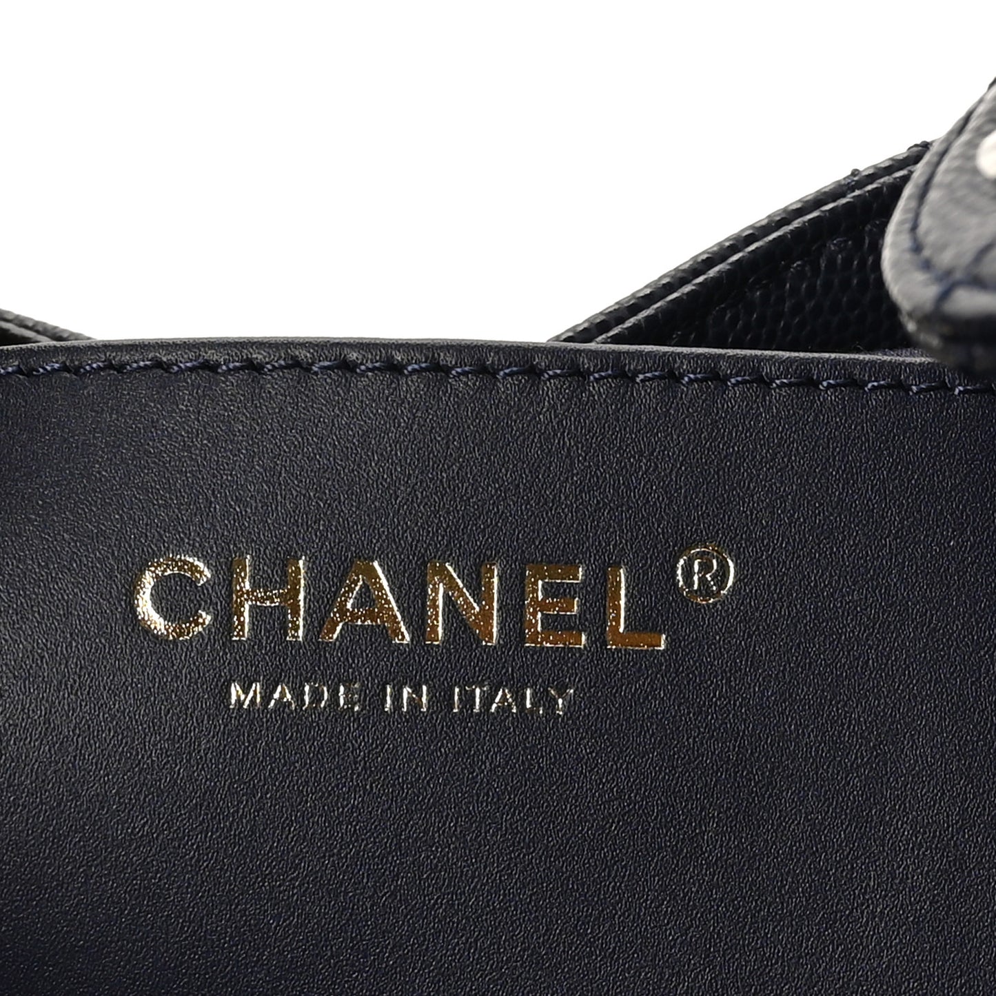 Caviar Quilted Small Chanel 25 Handbag Dark Navy