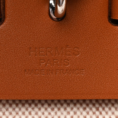 Hermes Vache Hunter Criss Viking Herbag Messenger 39 Ecru Beige Fauve 7 of 12
