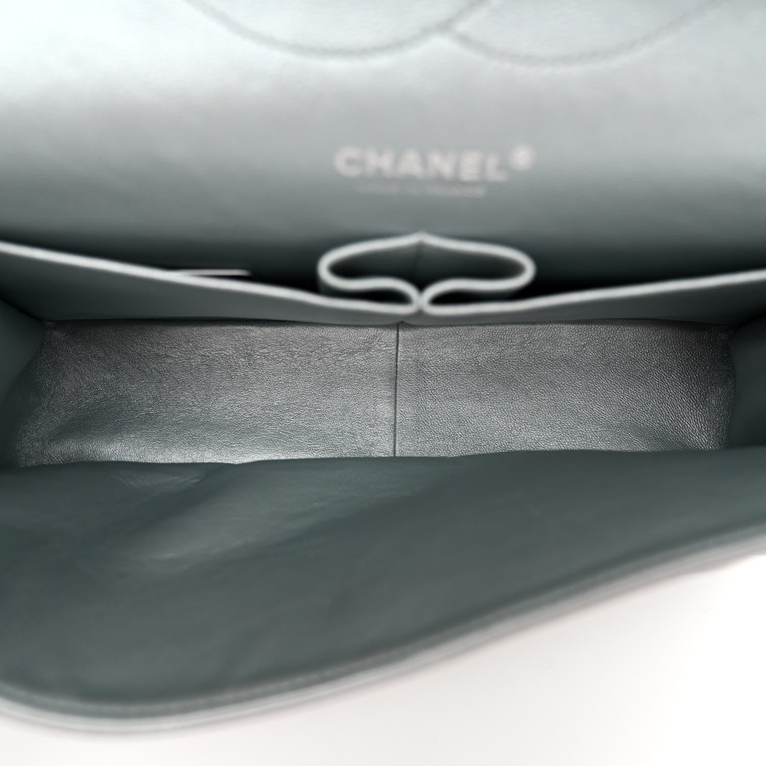 Chanel Metallic Lambskin Quilted Jumbo Double Flap Silver 5 of 12