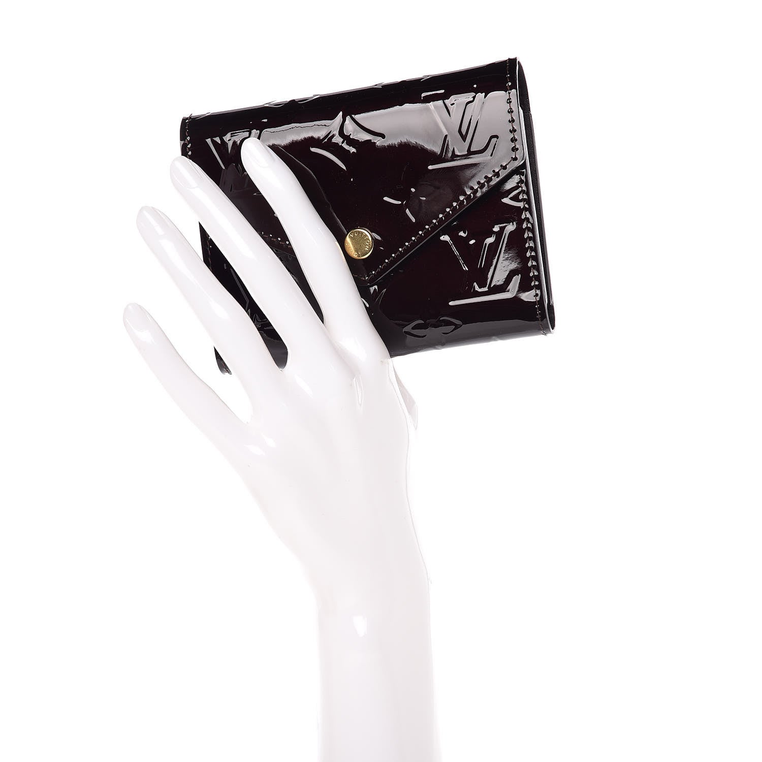 Louis Vuitton Vernis Victorine Wallet Amarante 2 of 12