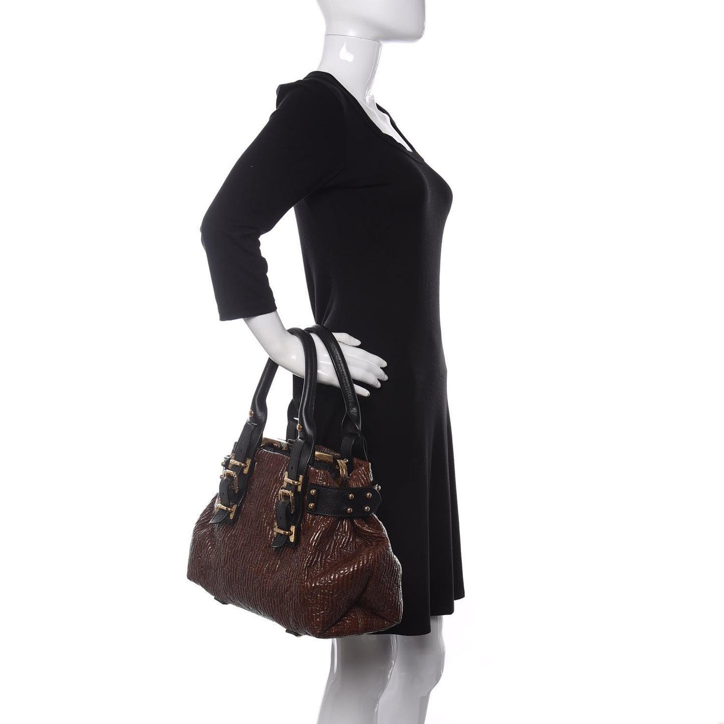 Monogram Motard Biker Marron