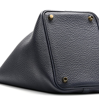 Hermes Taurillon Clemence Picotin Lock 18 PM Bleu Nuit 9 of 11