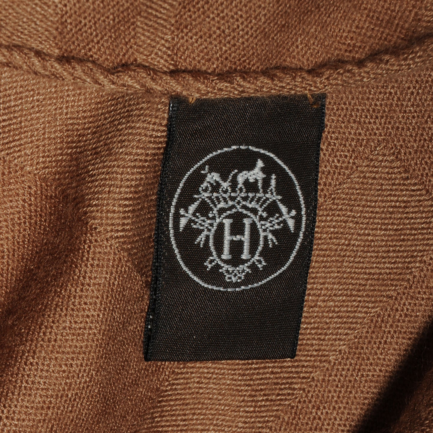 Cashmere Silk Jacquard New Libris Scarf Khaki