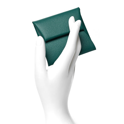 Hermes Epsom Bastia Coin Purse Malachite 2 of 9