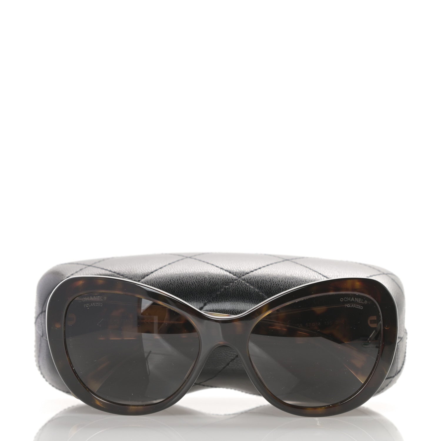 Chanel Acetate Polarized Cat Eye Sunglasses 5321 Tortoise 9 of 9