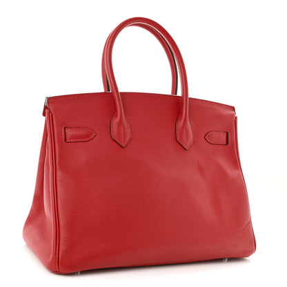 Hermes Epsom Birkin 30 Rouge Casaque 3 of 15