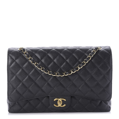 Chanel Caviar Quilted Maxi Double Flap Black 1 of 9