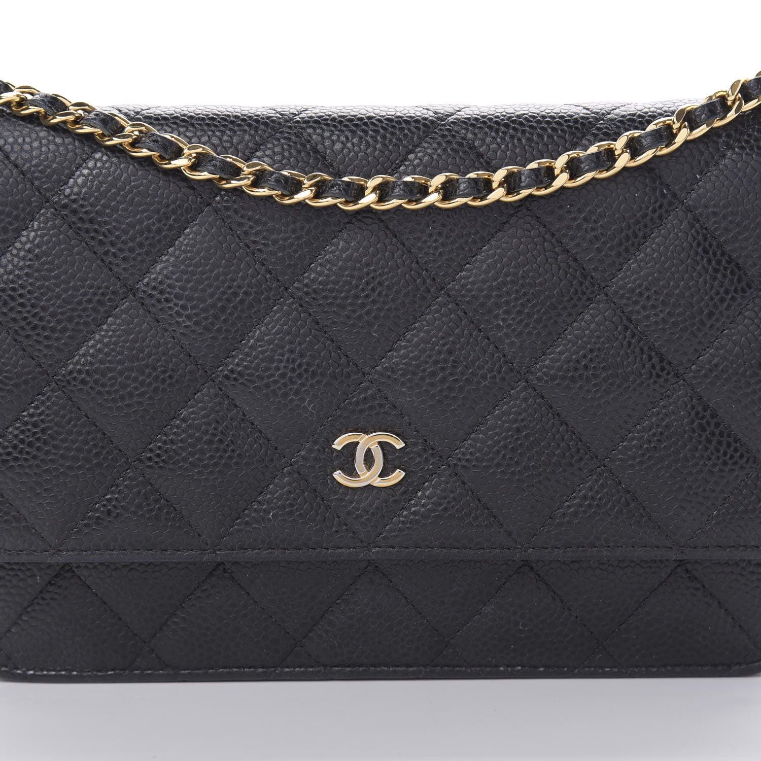 Chanel Caviar Quilted Wallet On Chain WOC Black 9 of 18