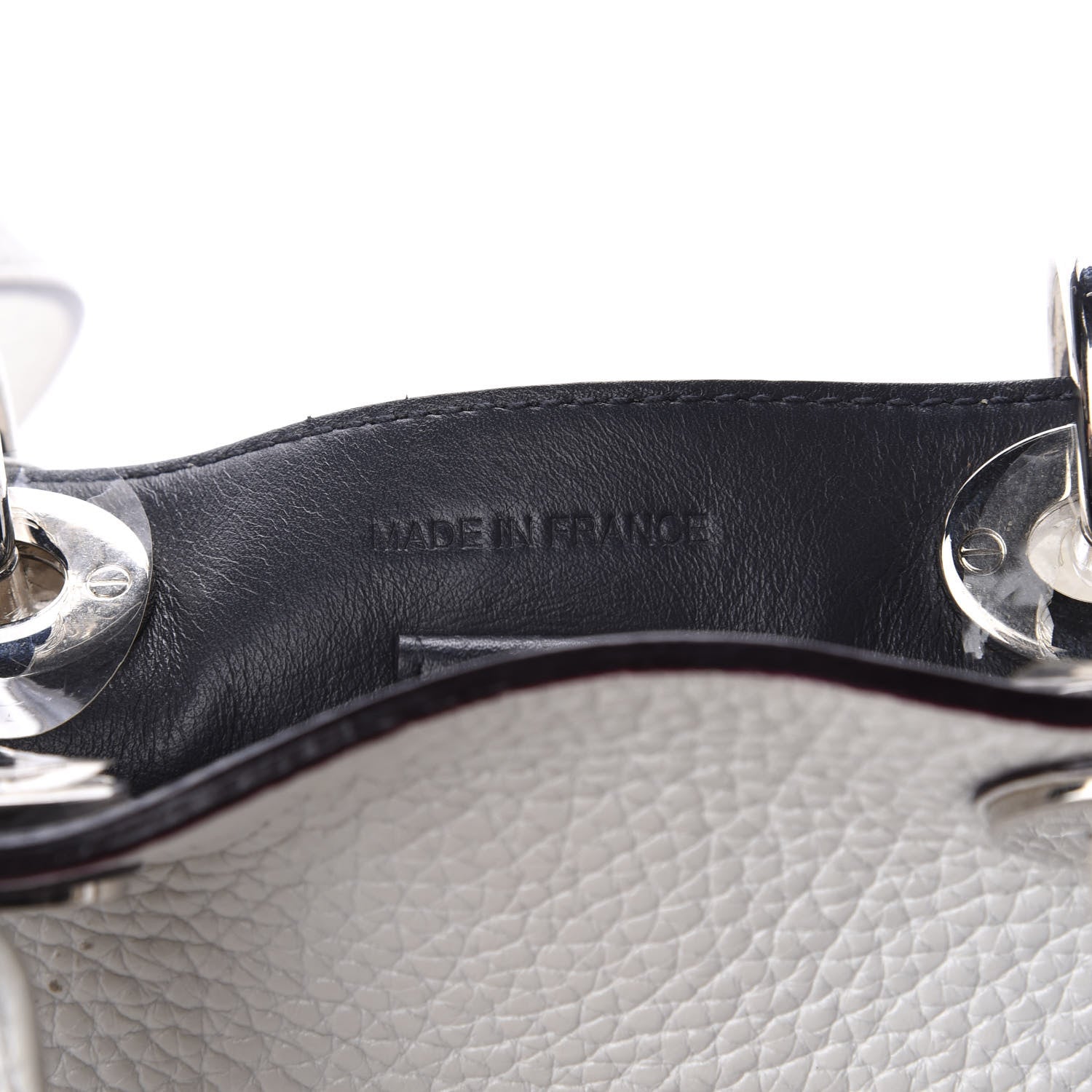 Christian Dior Bullcalf Mini Diorissimo Tote White 7 of 10