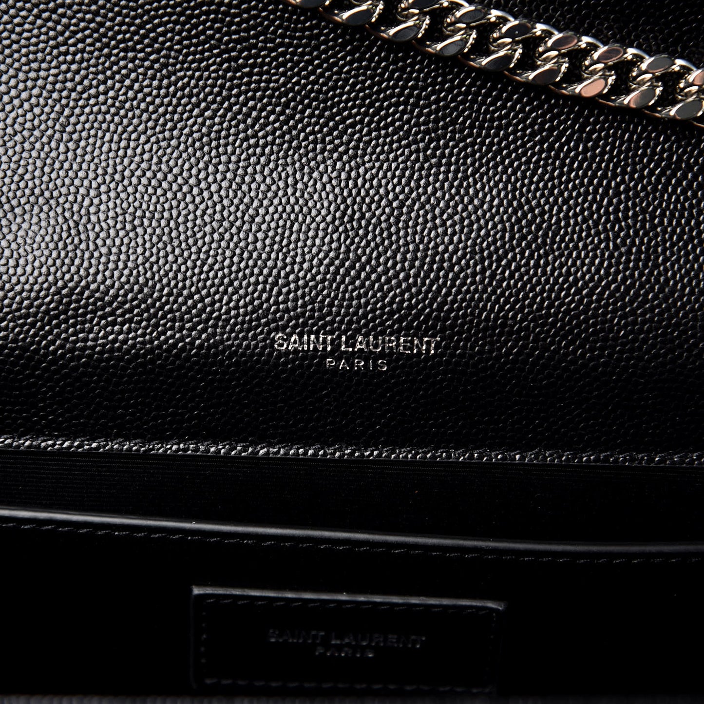 Grain De Poudre Large Classic Monogram Kate Satchel Black