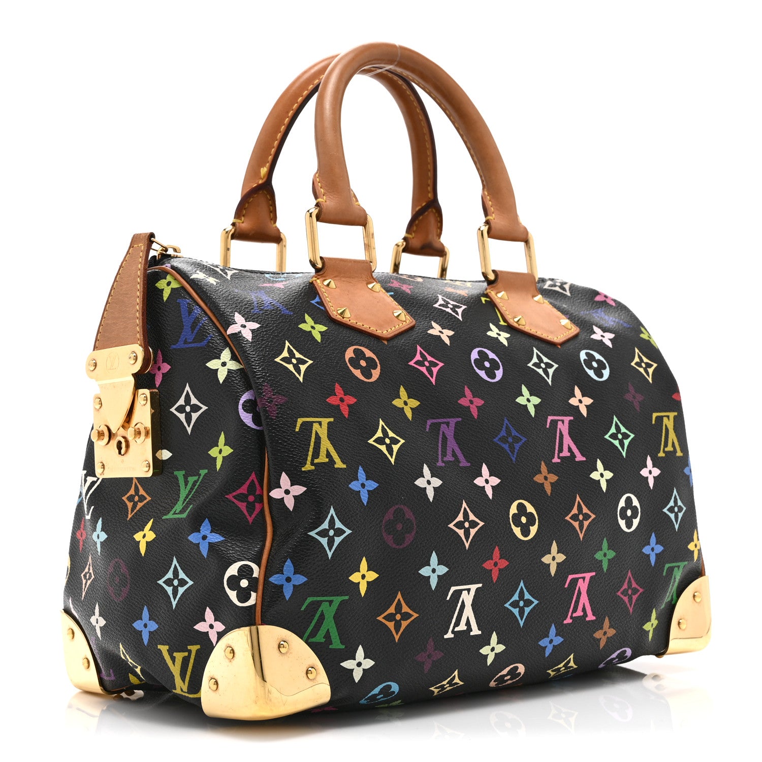 Louis Vuitton Monogram Multicolor Speedy 30 Black 4 of 11