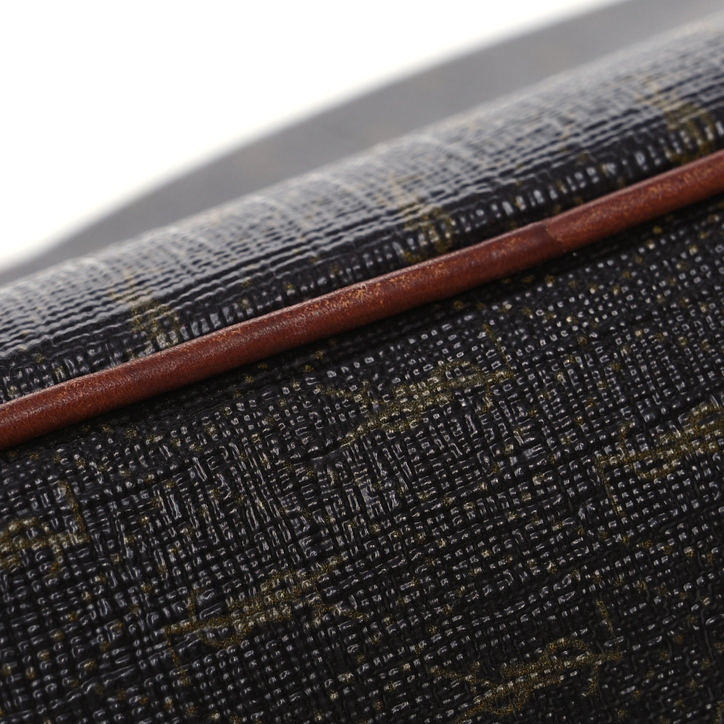 Canvas Smooth Calfskin Le Monogramme Small Camera Bag Chestnut