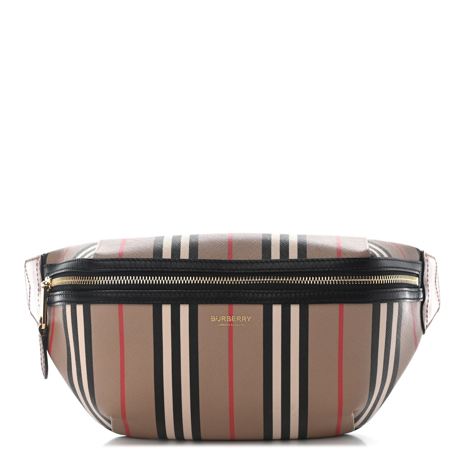 Burberry E-Canvas Icon Stripe Sonny Bum Bag Archive Beige 1 of 10