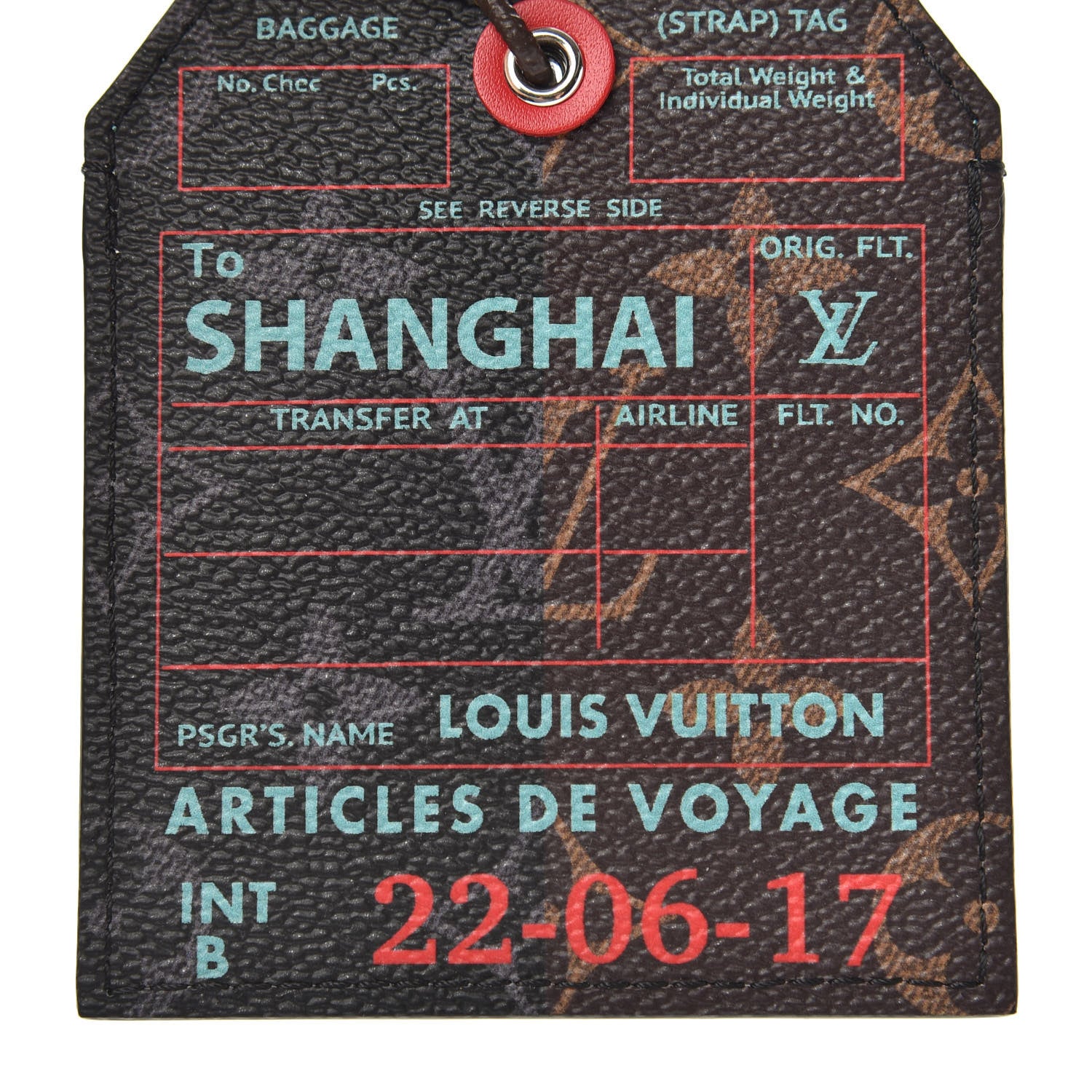Louis Vuitton Monogram Shanghai Name Tag 3 of 3