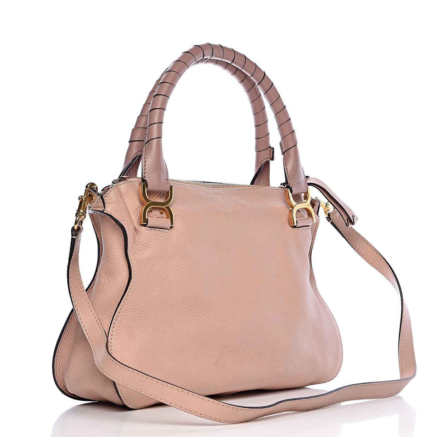 Calfskin Medium Marcie Satchel Blush Nude