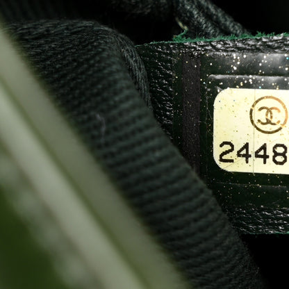 Chanel Calfskin Chevron Quilted Mini Coco Handle Flap Green 7 of 10