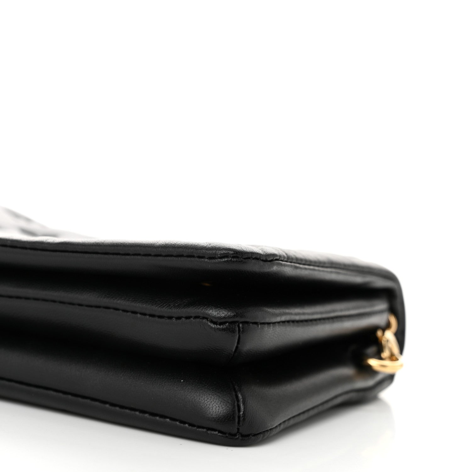 Louis Vuitton Lambskin Embossed Monogram Pochette Coussin Black 9 of 10