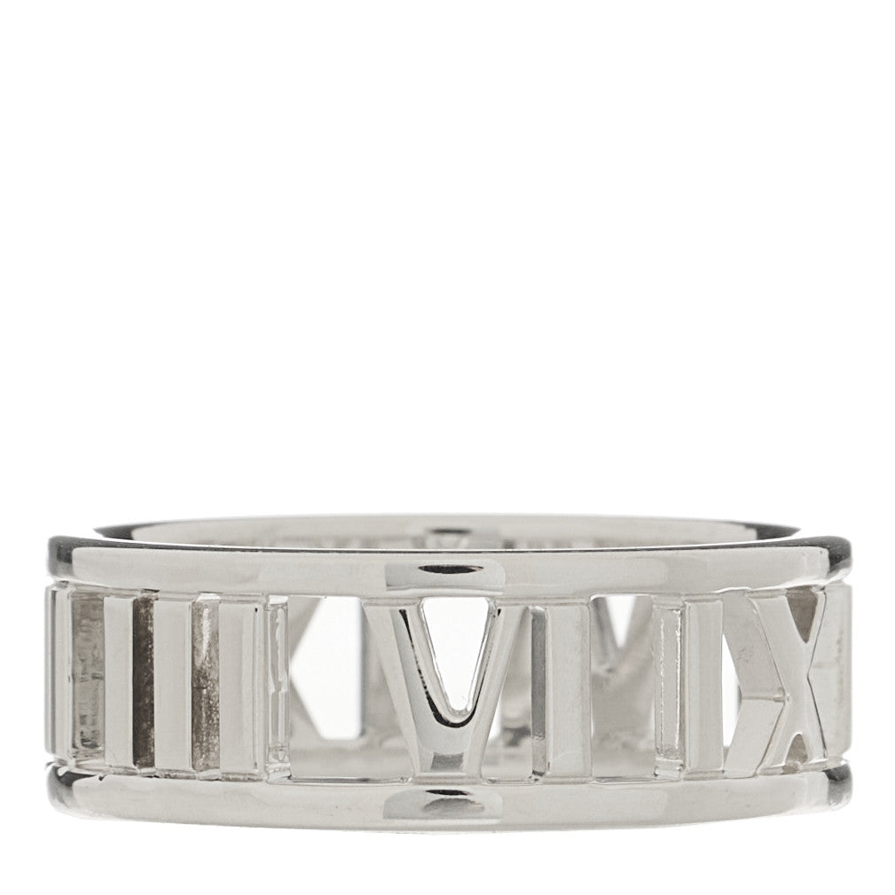 Tiffany Sterling Silver Wide Atlas Open Ring 52 6 1 of 4