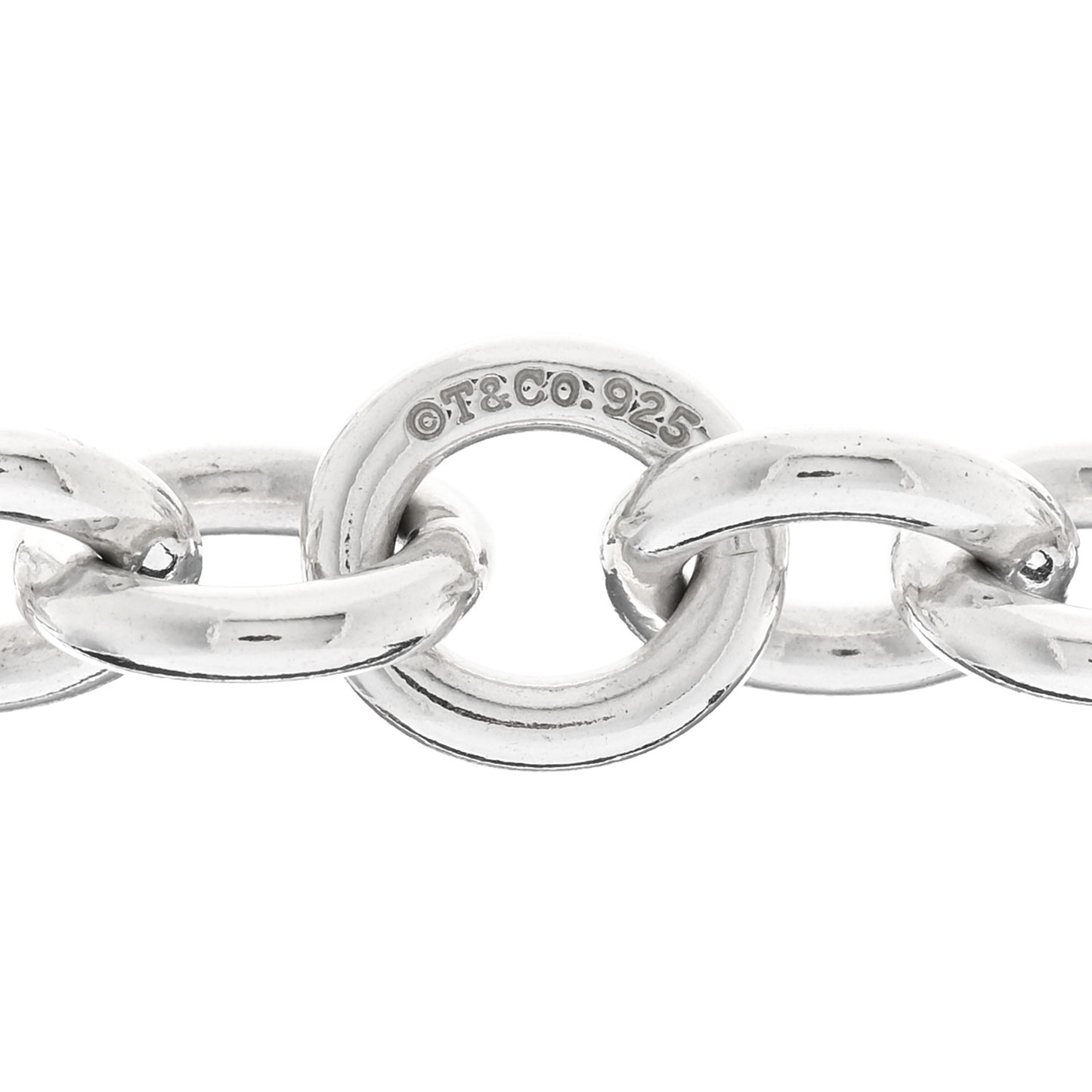Sterling Silver Heart Clasp Choker Necklace