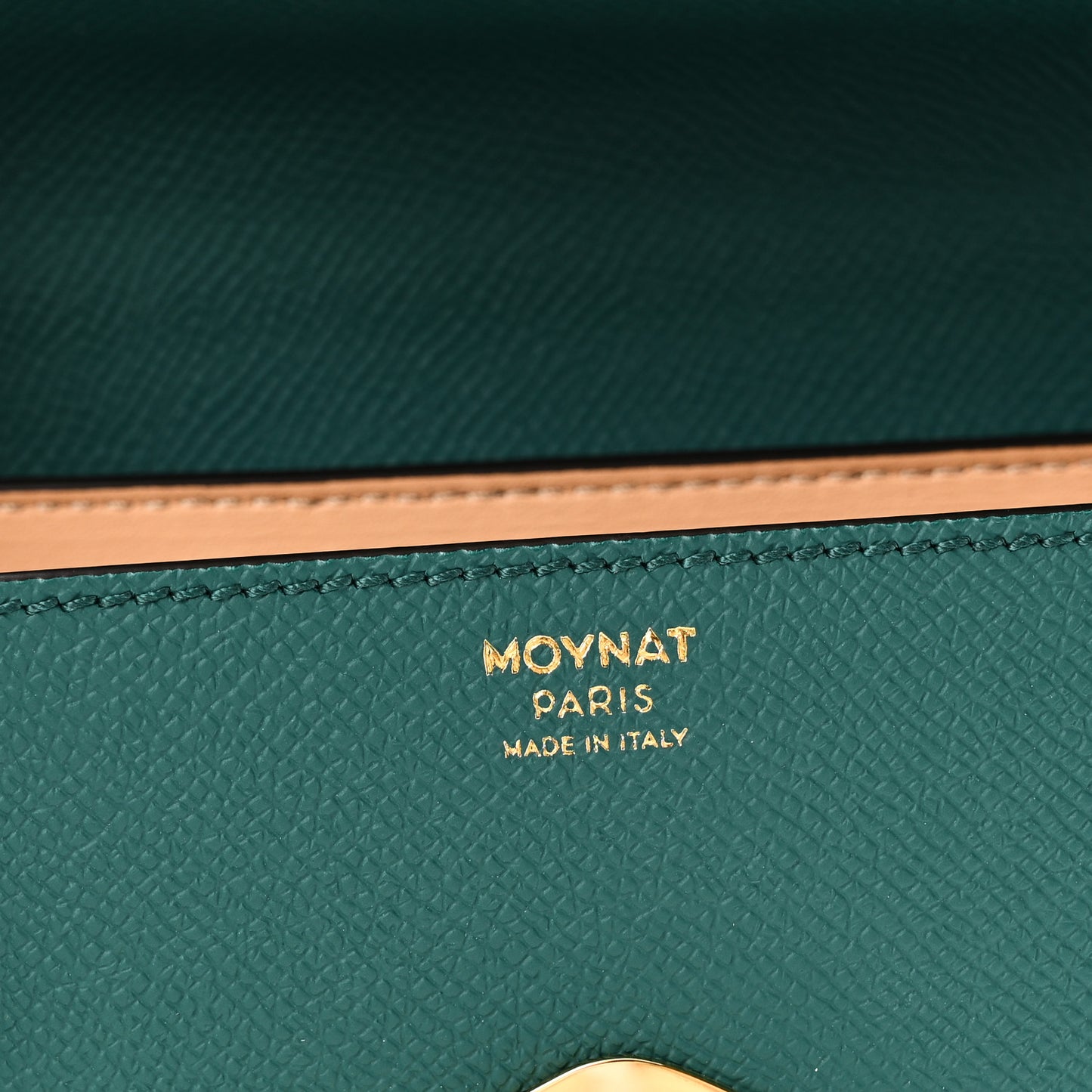Carat Calfskin Gabrielle Clutch Emerald