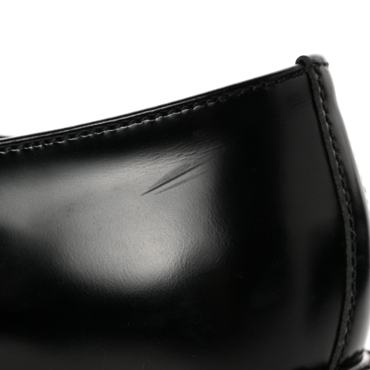 Spazzolato Metal Triangle Logo 50mm Loafers 39 Black