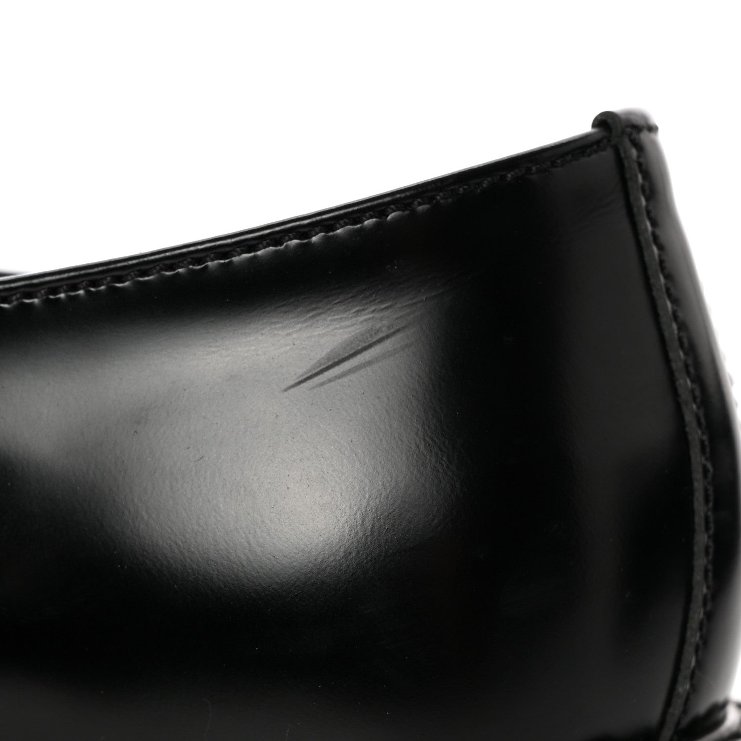 Prada Spazzolato Metal Triangle Logo 50mm Loafers 39 Black 11 of 13