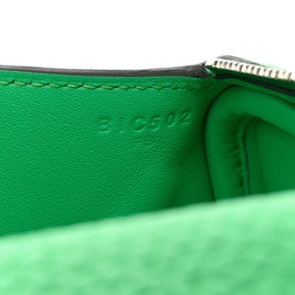 Hermes Taurillon Clemence Mini Lindy 20 Vert Comics 7 of 10