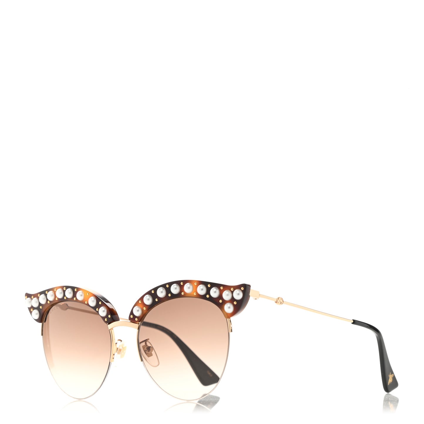 Pearl Cat Eye Sunglasses GG0212S Tortoise