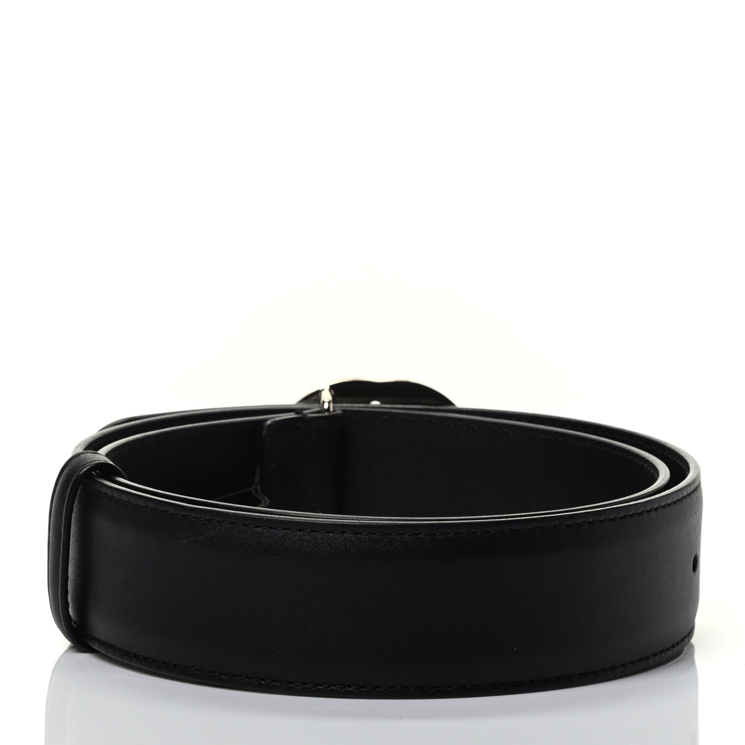 Gucci Calfskin Interlocking G 37mm Belt 75 30 Black 2 of 3