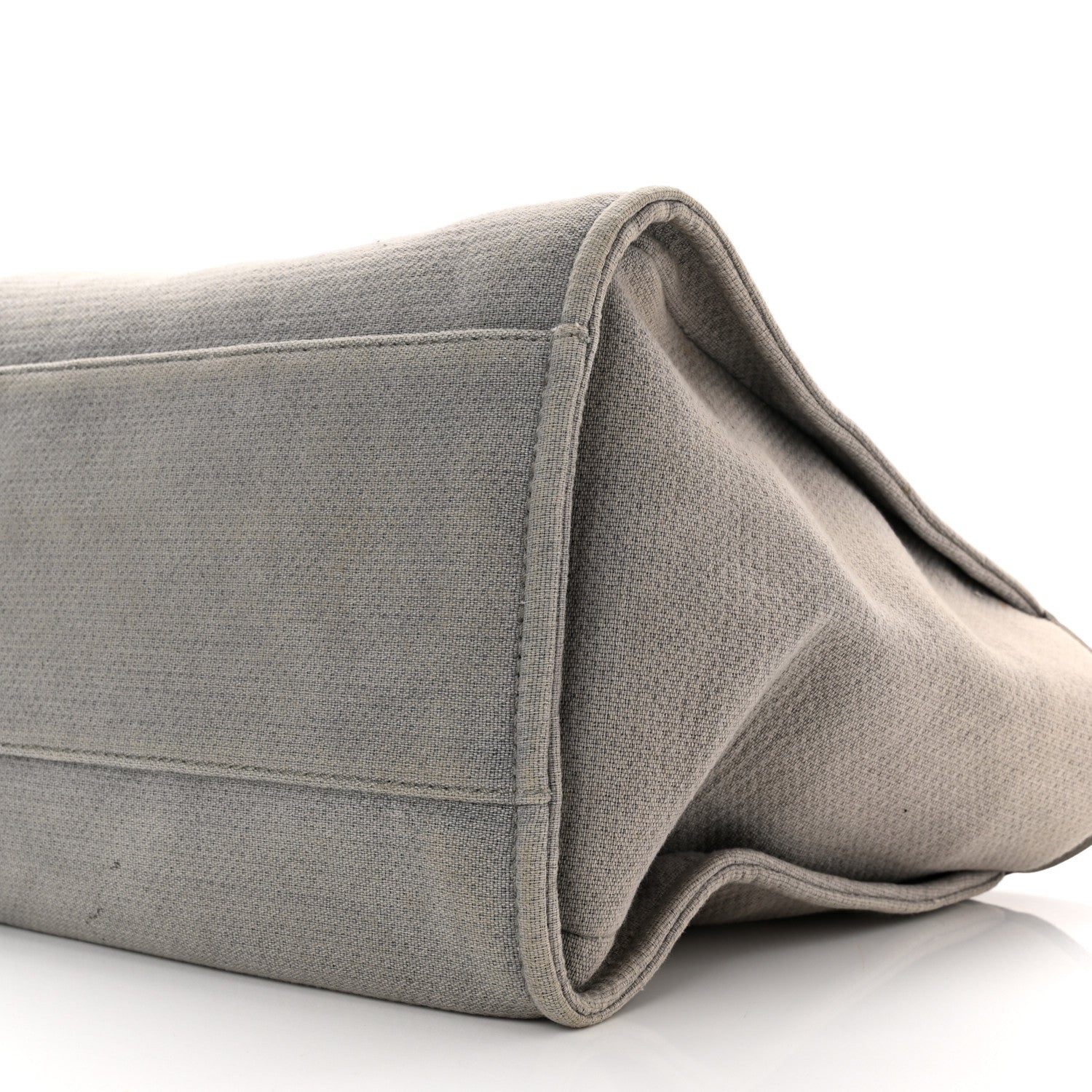 Chanel Canvas Large Deauville Tote Grey 10 of 11