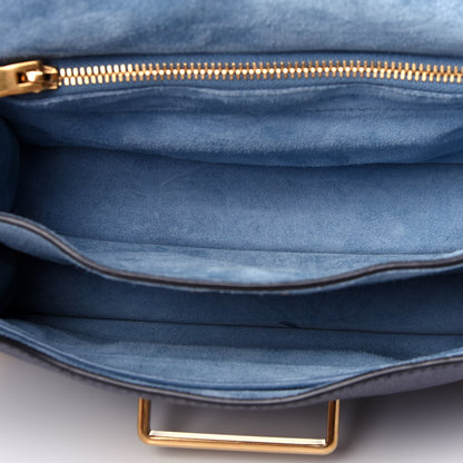 Prada Glace Calf Soft Cahier Bag Baltico Astrale 5 of 13