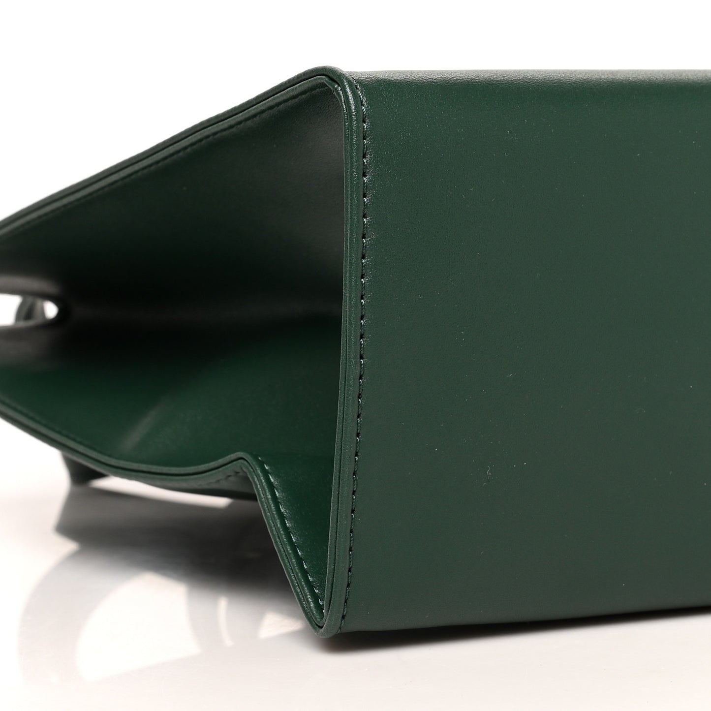 Vegan Leather Medium Shopping Bag Dark Olive